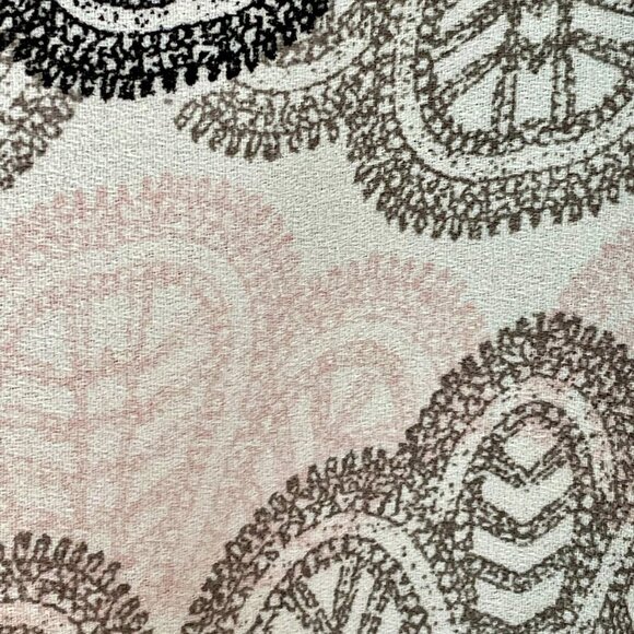 Violet + Claire Silky Floral Tunic Blouse 3/4 Sleeve Pull-Over White Pink Sz 1X - Picture 6 of 13